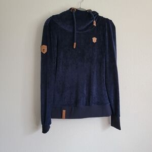 Naketano Velvet Navy Blue Hoodie